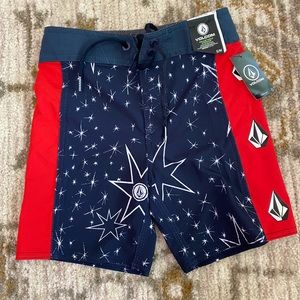Volcom boys size 5 swim trunks NWT